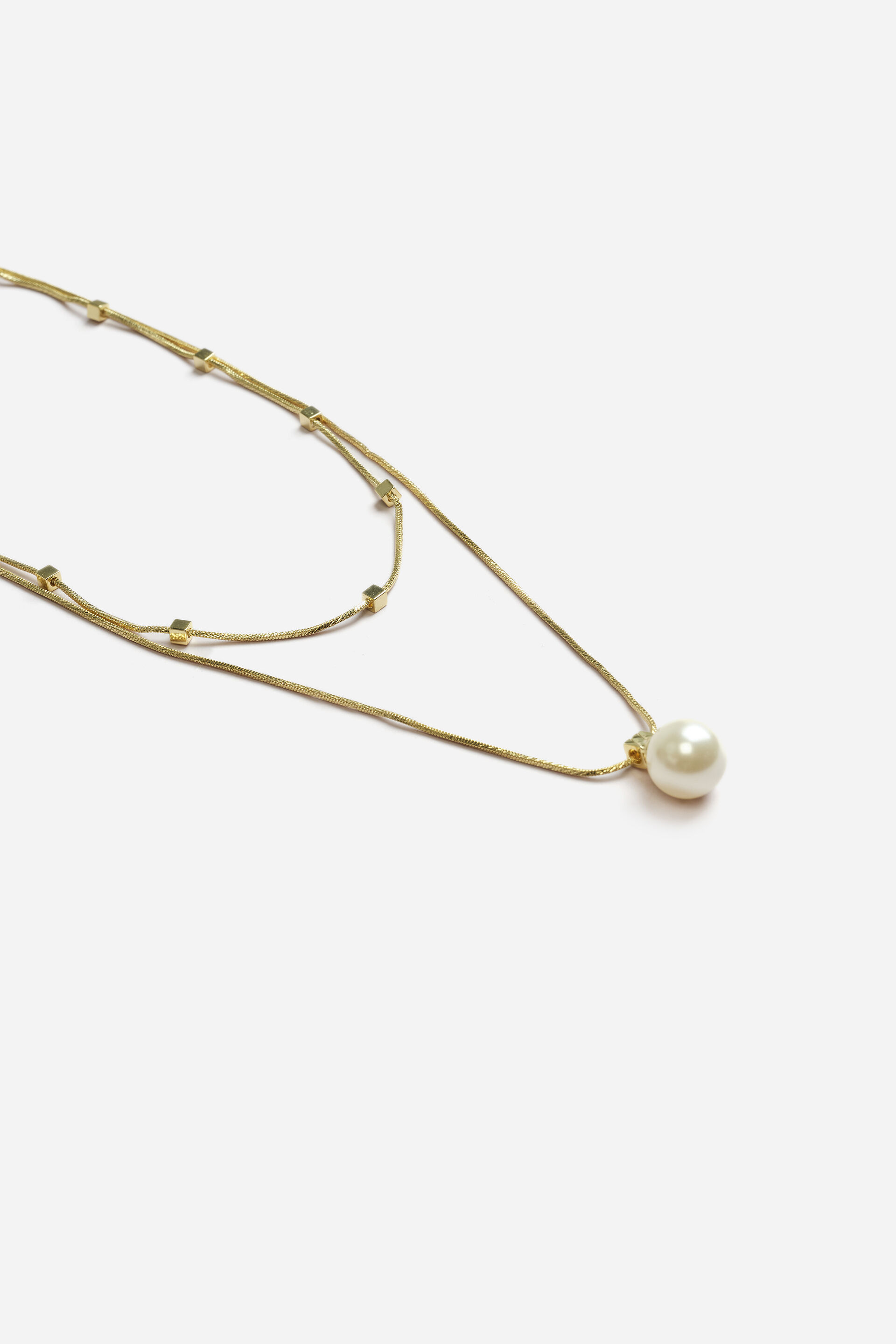 Evita Double Chain Necklace, , image 3